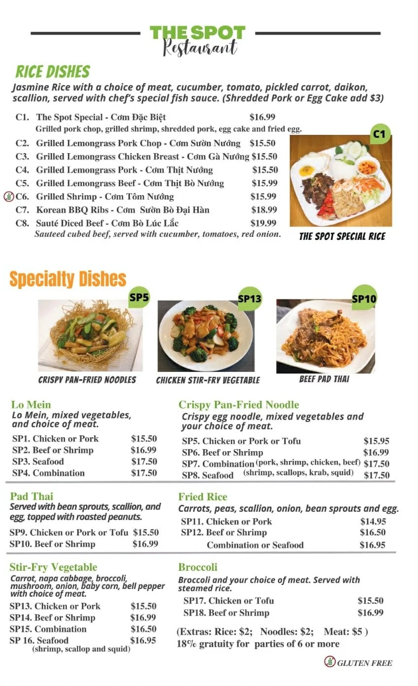 Menu page 3